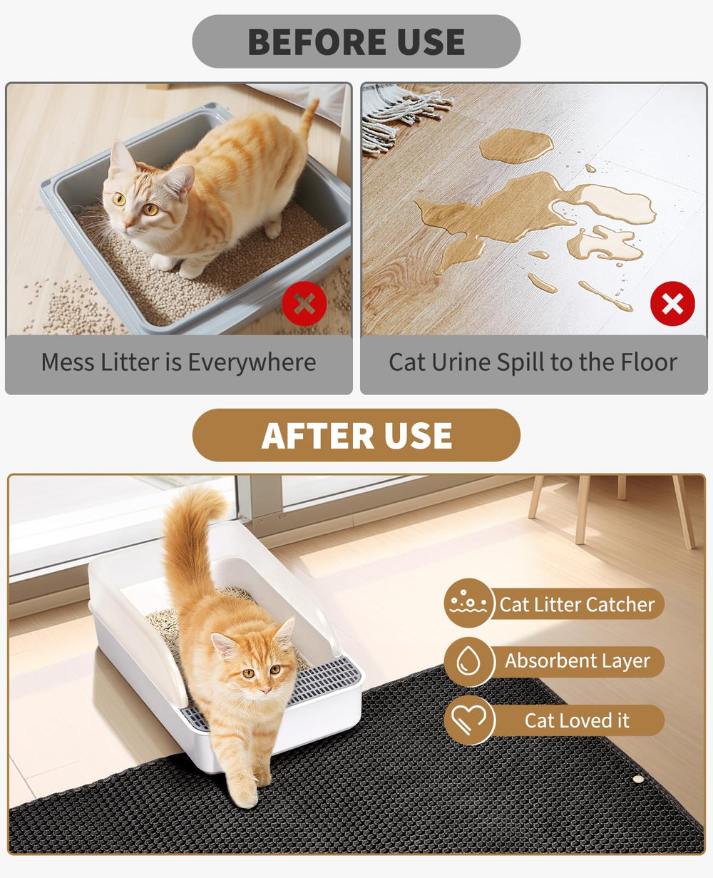 Fostanfly under-litter-box setup reduces scatter onto floors