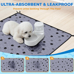 Fostanfly leak-proof TPU layer guards floors during puppy training.
