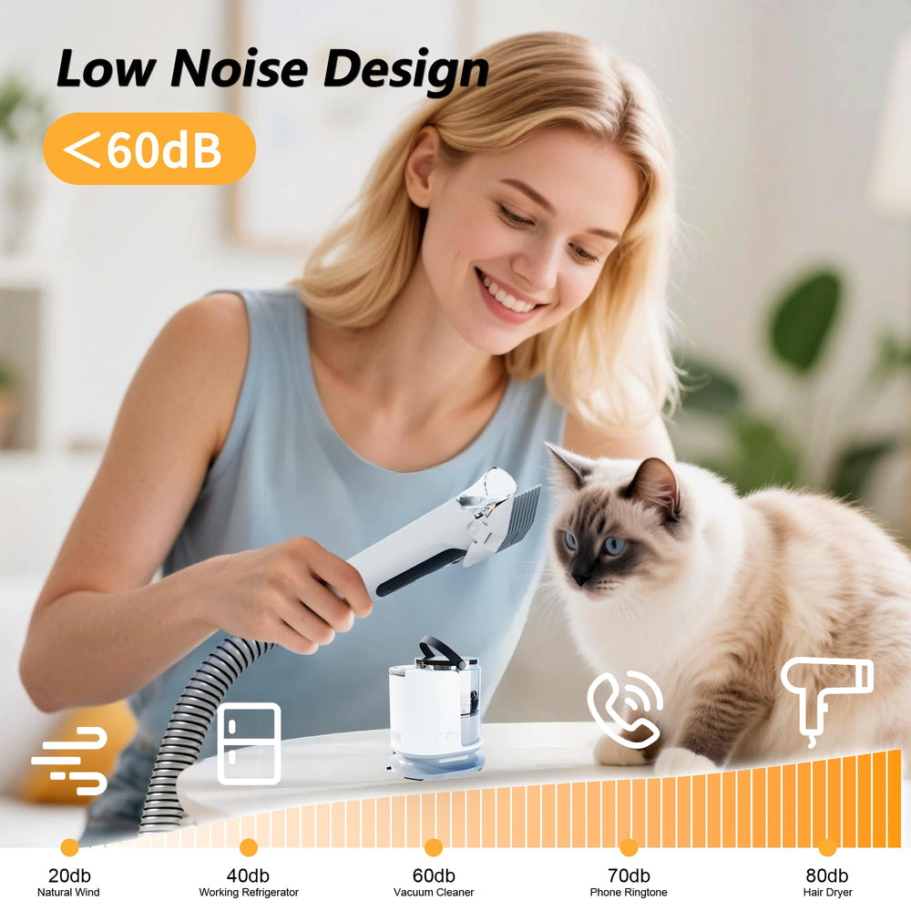 FOTING 1500ml dust cup with long hose speeds grooming sessions