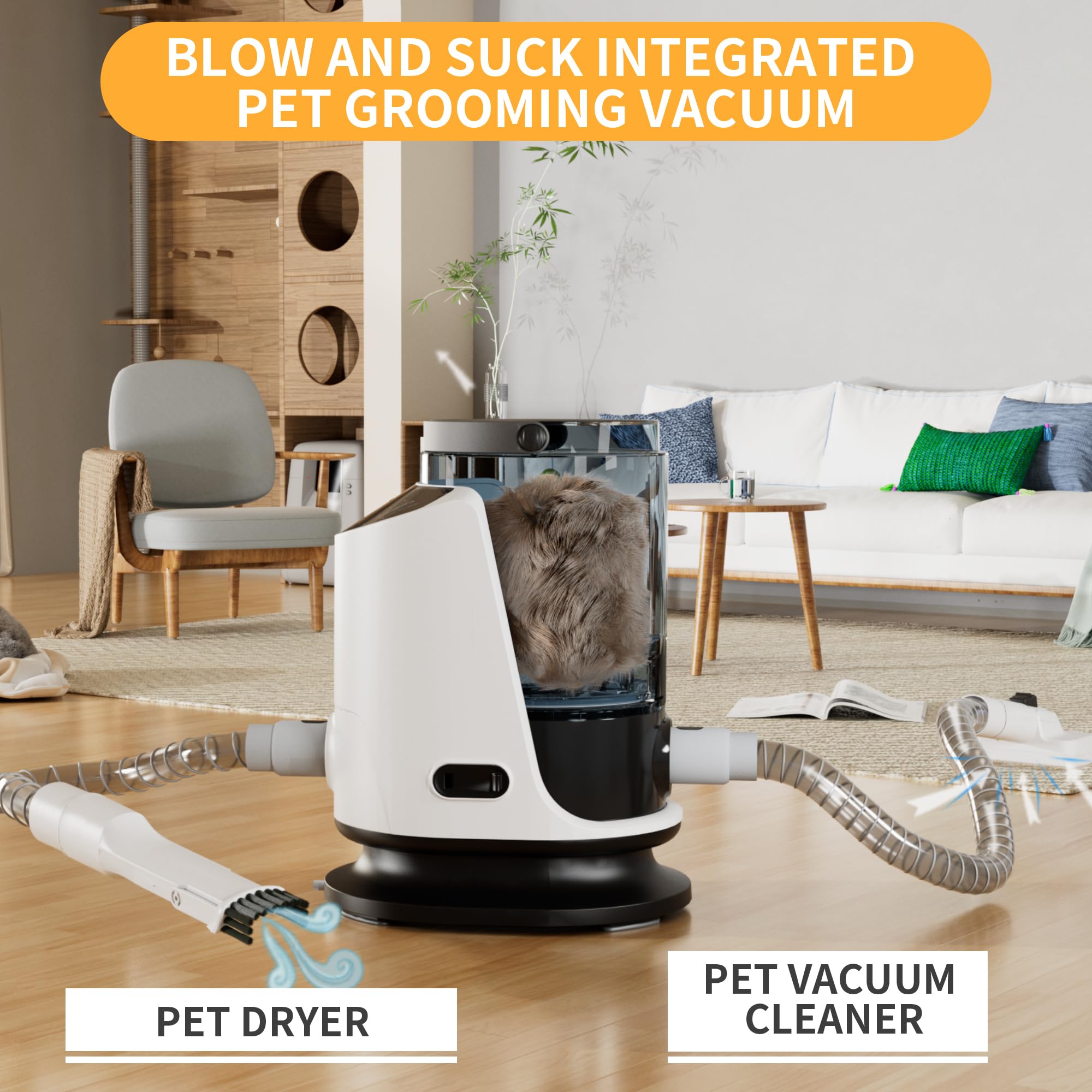 FOTING grooming attachments and combs enable versatile home grooming.