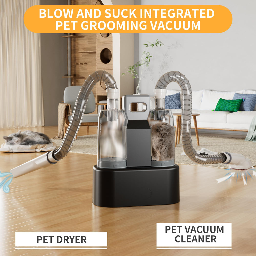 FOTING all-in-one grooming kit image showcasing complete grooming and cleanup setup.