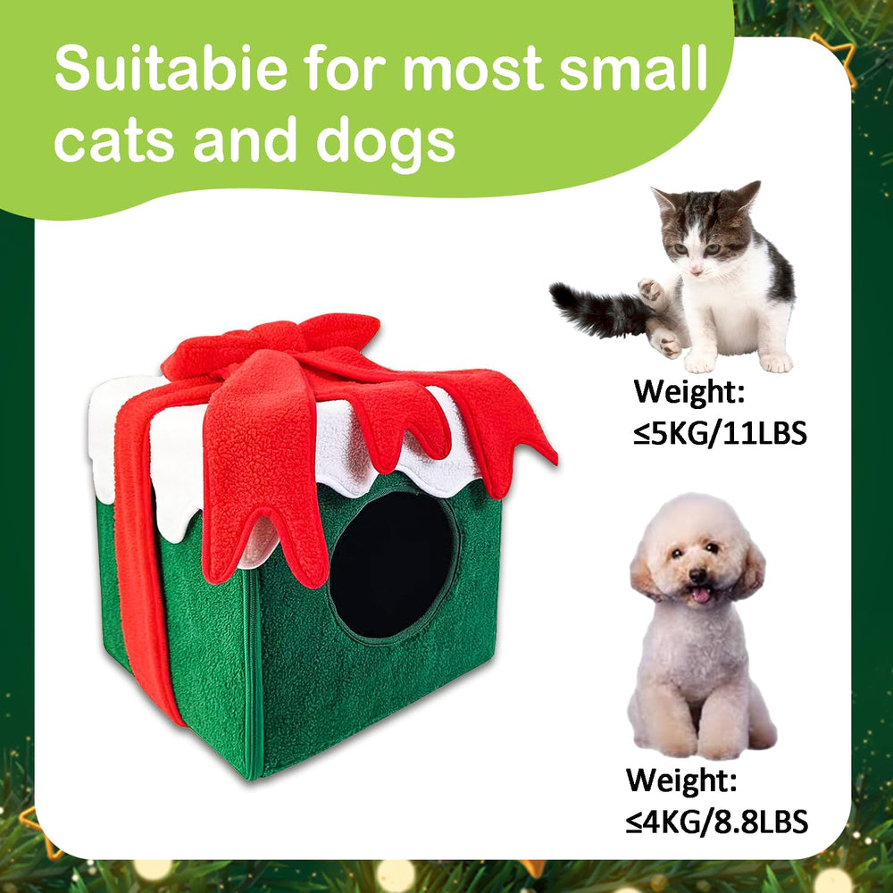 Fotneon Christmas Cat House easy assembly makes setup quick for busy owners.