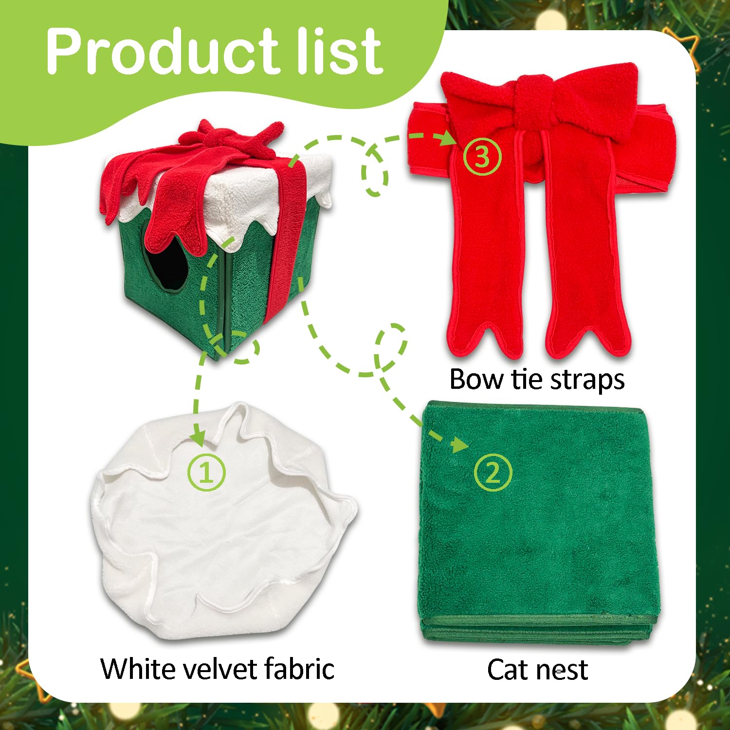 Fotneon Christmas Cat House ideal gift for pet lovers during the festive season.