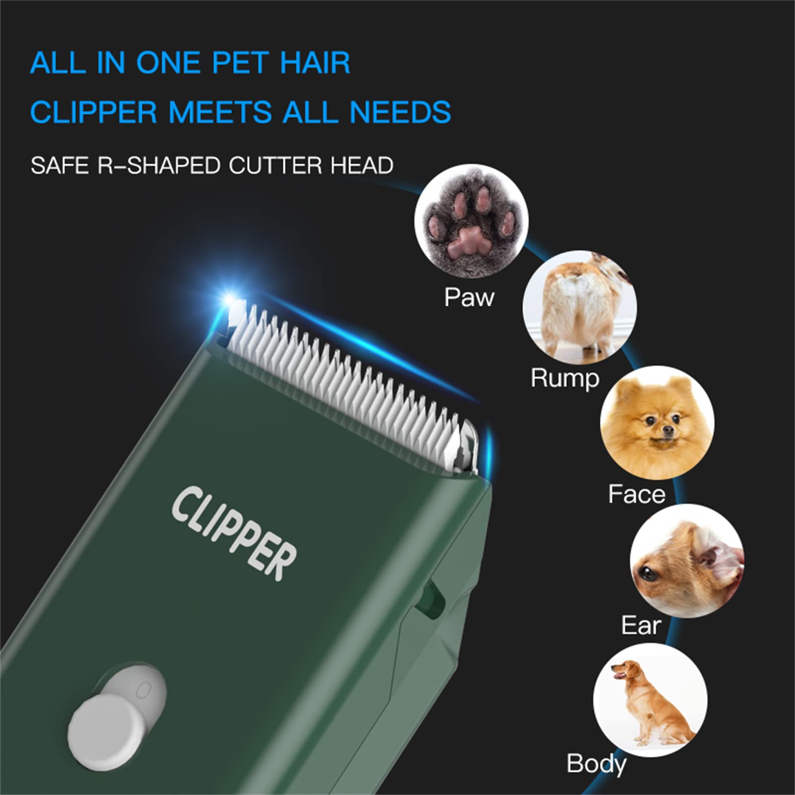 Founouly AP005 removable blade supports quick cleaning and simple replacement after trimming.