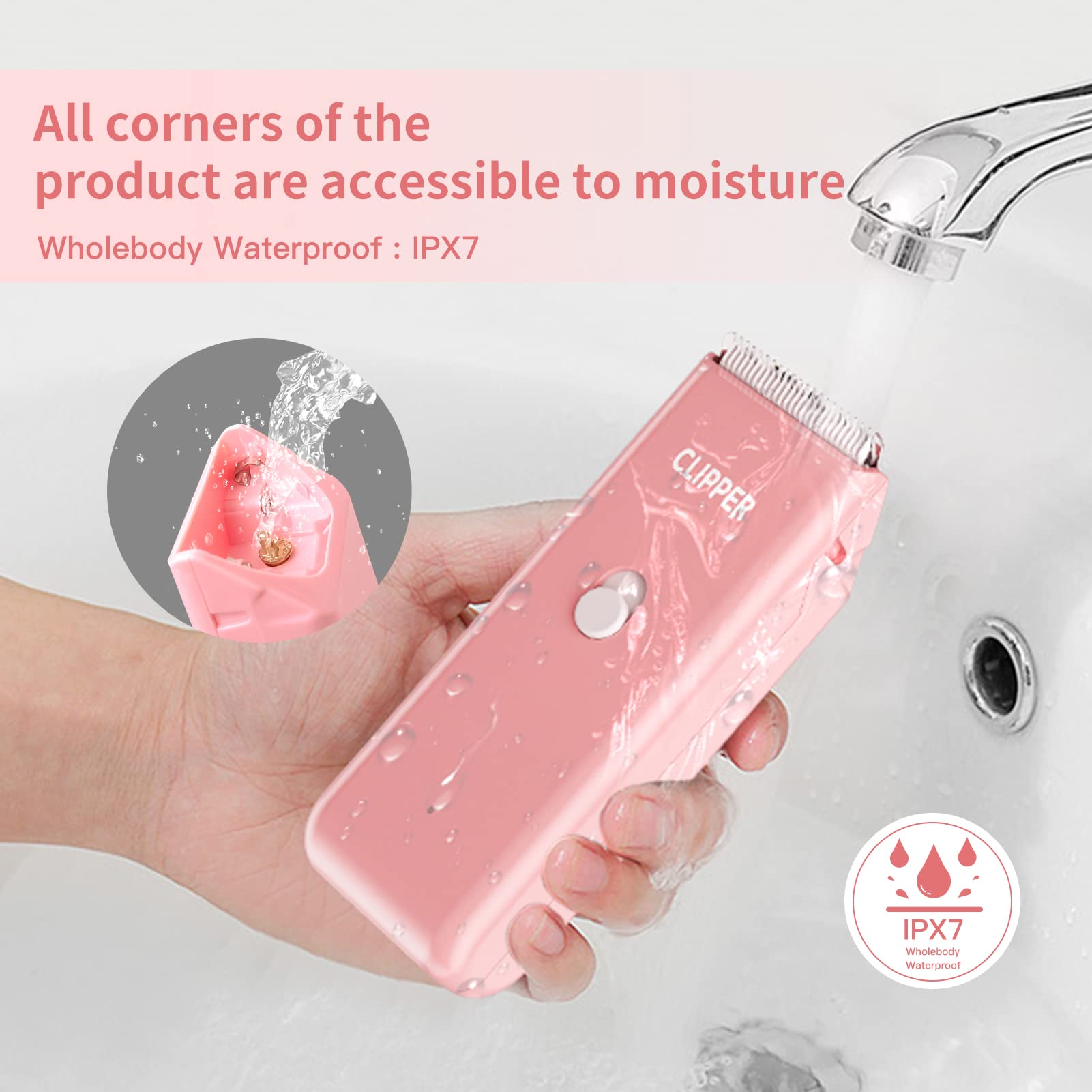 Founouly AP005 IPX7 waterproof and washable for hygienic pet care.