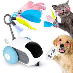Four Angels Turbo Tail 5.0 front view promotes indoor cat engagement.
