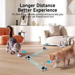 Four Angels Turbo Tail 5.0 side action entices active cats to play.