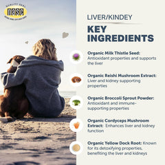 Four Leaf Rover organic milk thistle highlighting premium herbal liver support.