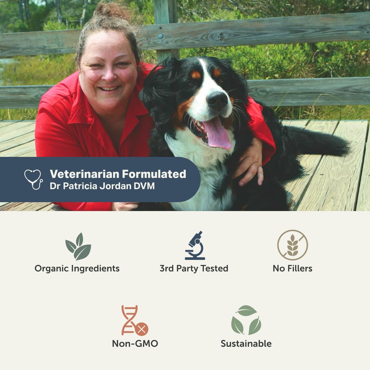Four Leaf Rover owner education guide image reinforcing safe, informed supplement use.