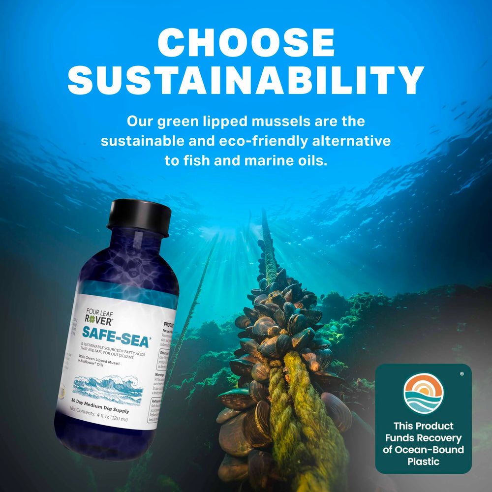 Four Leaf Rover Safe-Sea dosed sample illustration for dogs