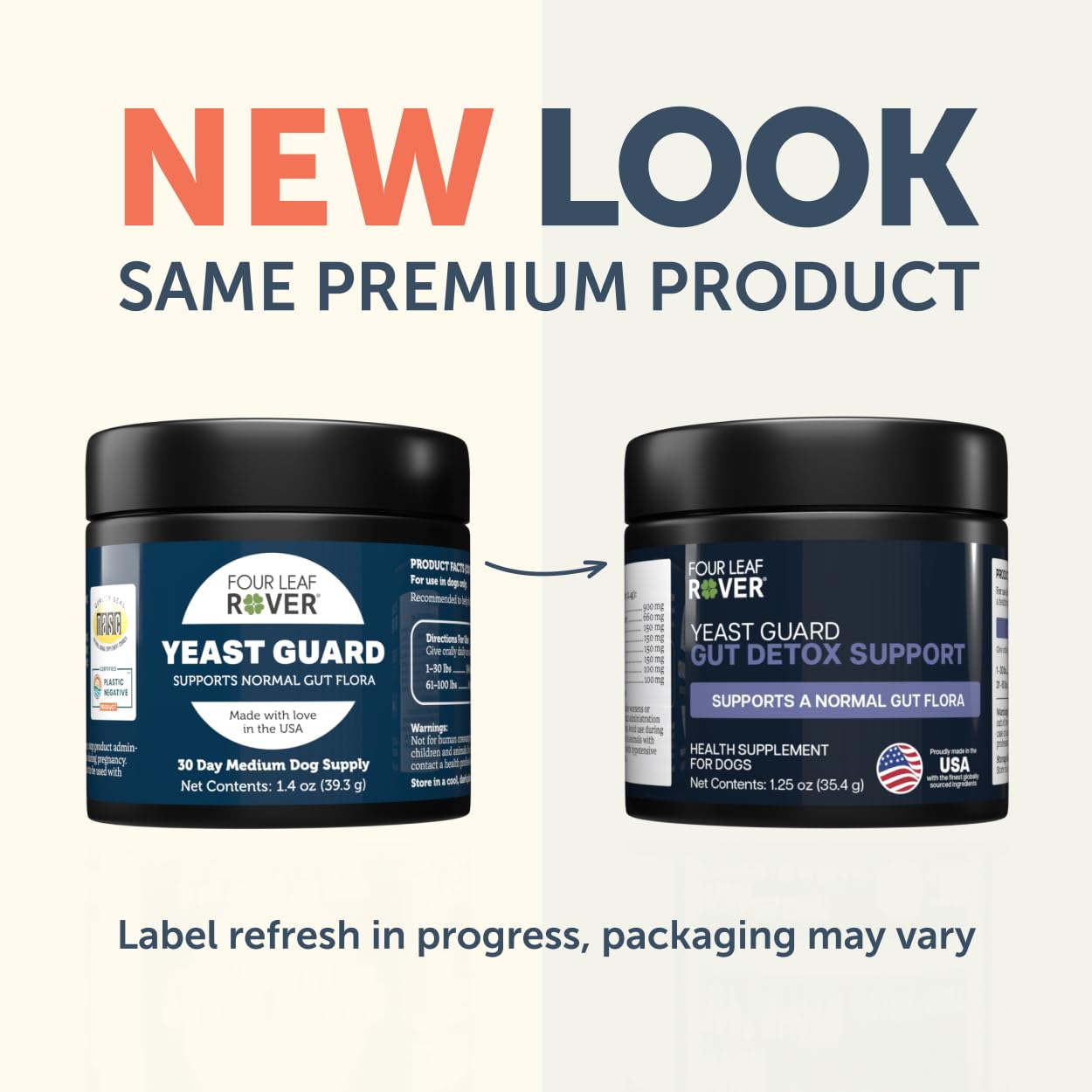 Yeast Guard bottle ingredients highlight organic herbs for gentle detox