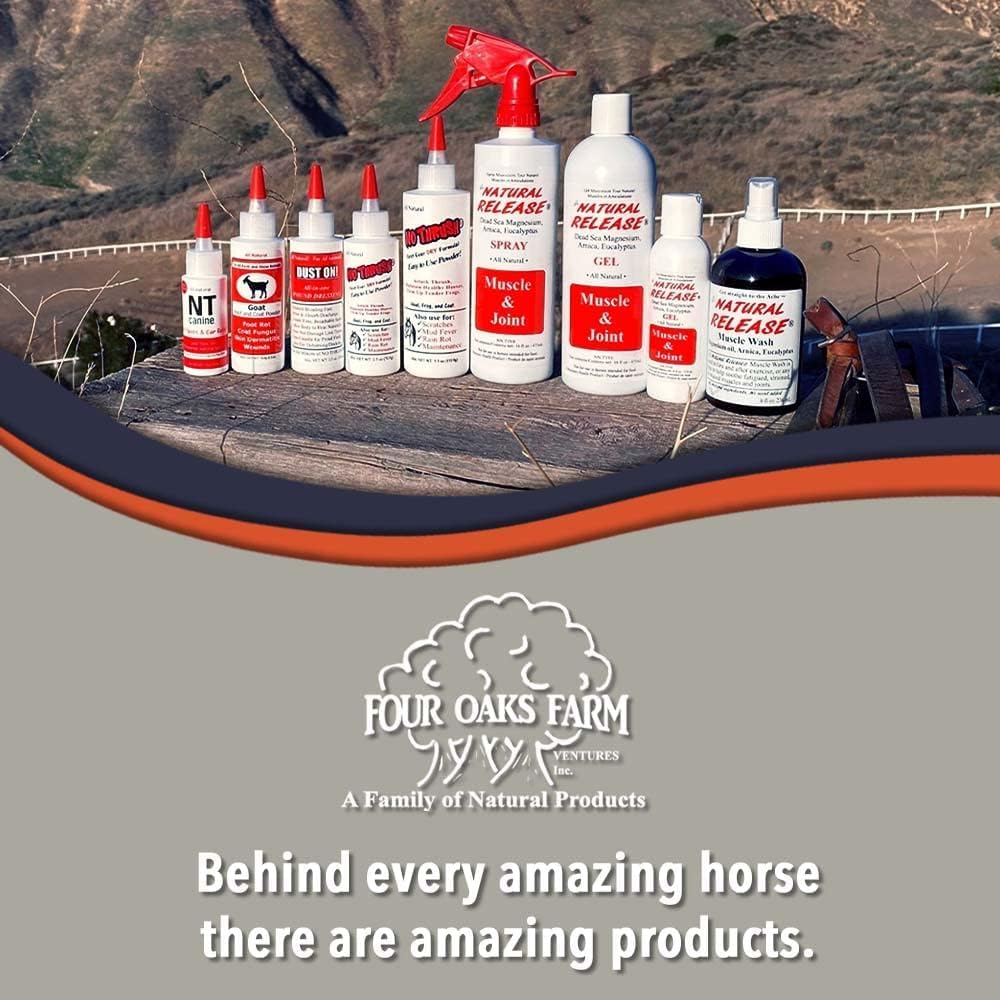 Four Oaks Farm Ventures Natural Release size options include convenient 8 oz bottle.