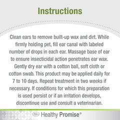 Four Paws Healthy Promise Aloe Ear Mite Remedy USA made bottle with soothing formula