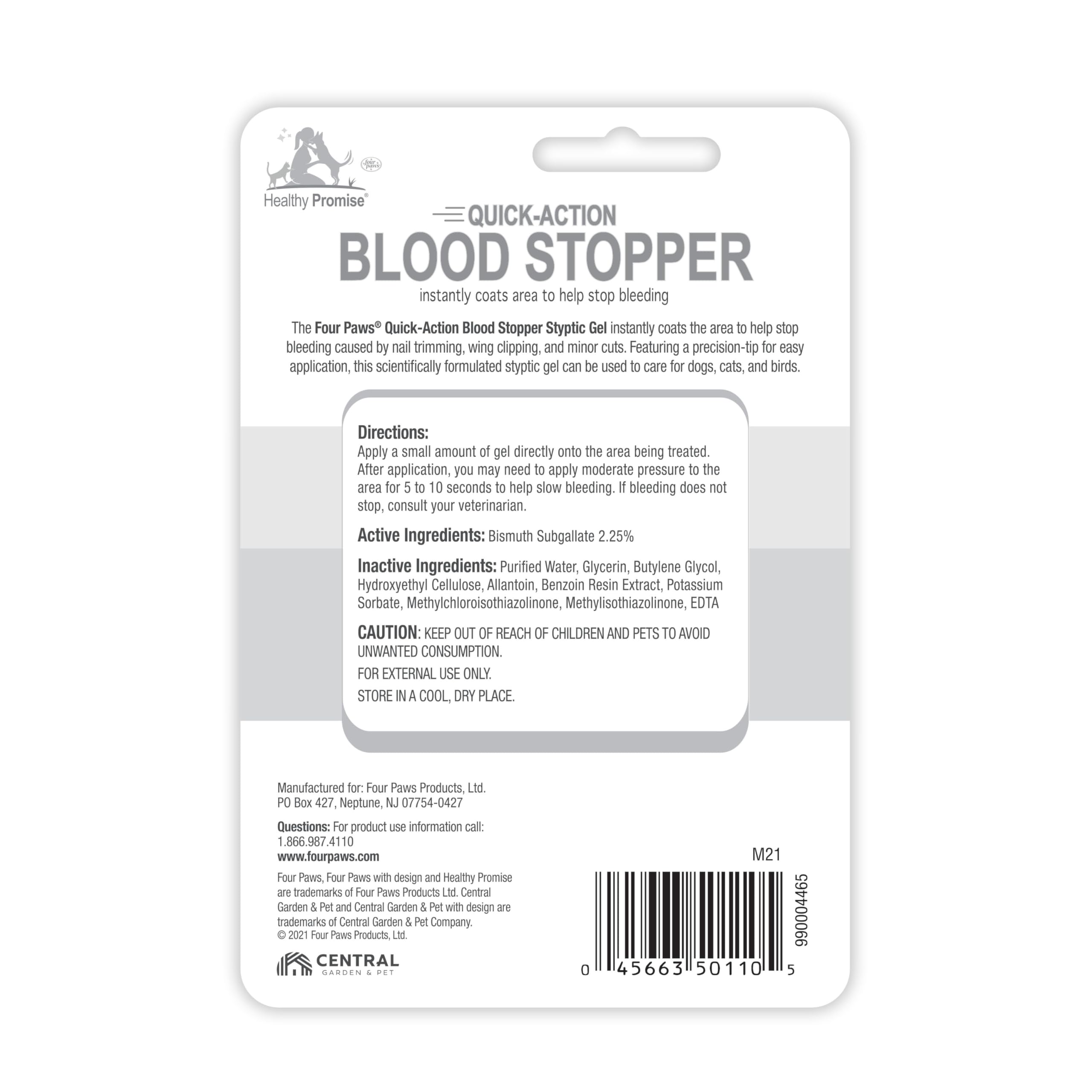 Pet first aid kit features Four Paws Blood Stopper for on-the-go care