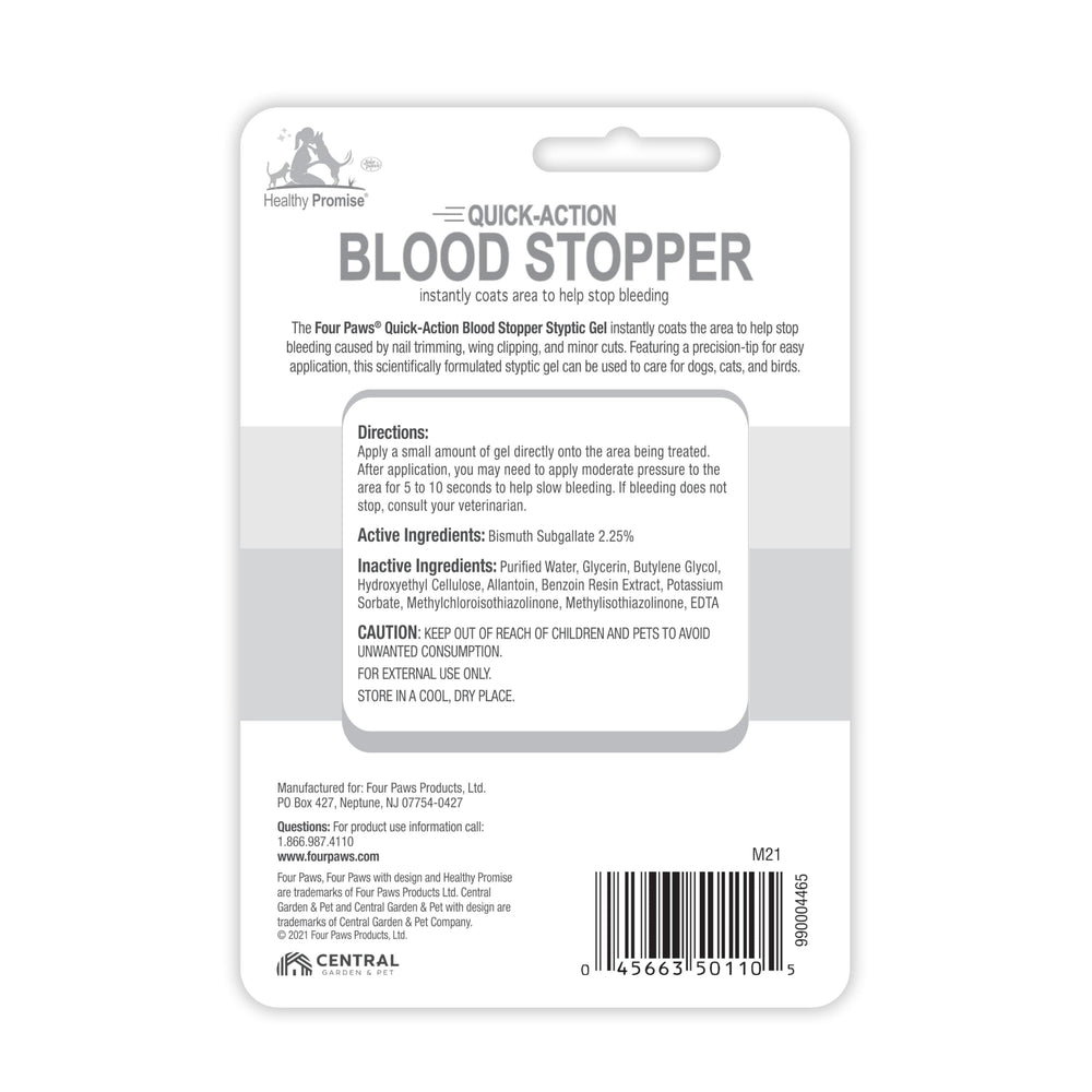Pet first aid kit features Four Paws Blood Stopper for on-the-go care