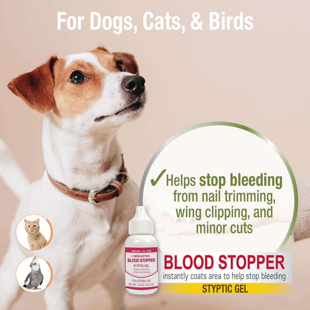 Four Paws Blood Stopper precision-tip applicator enables precise gel placement