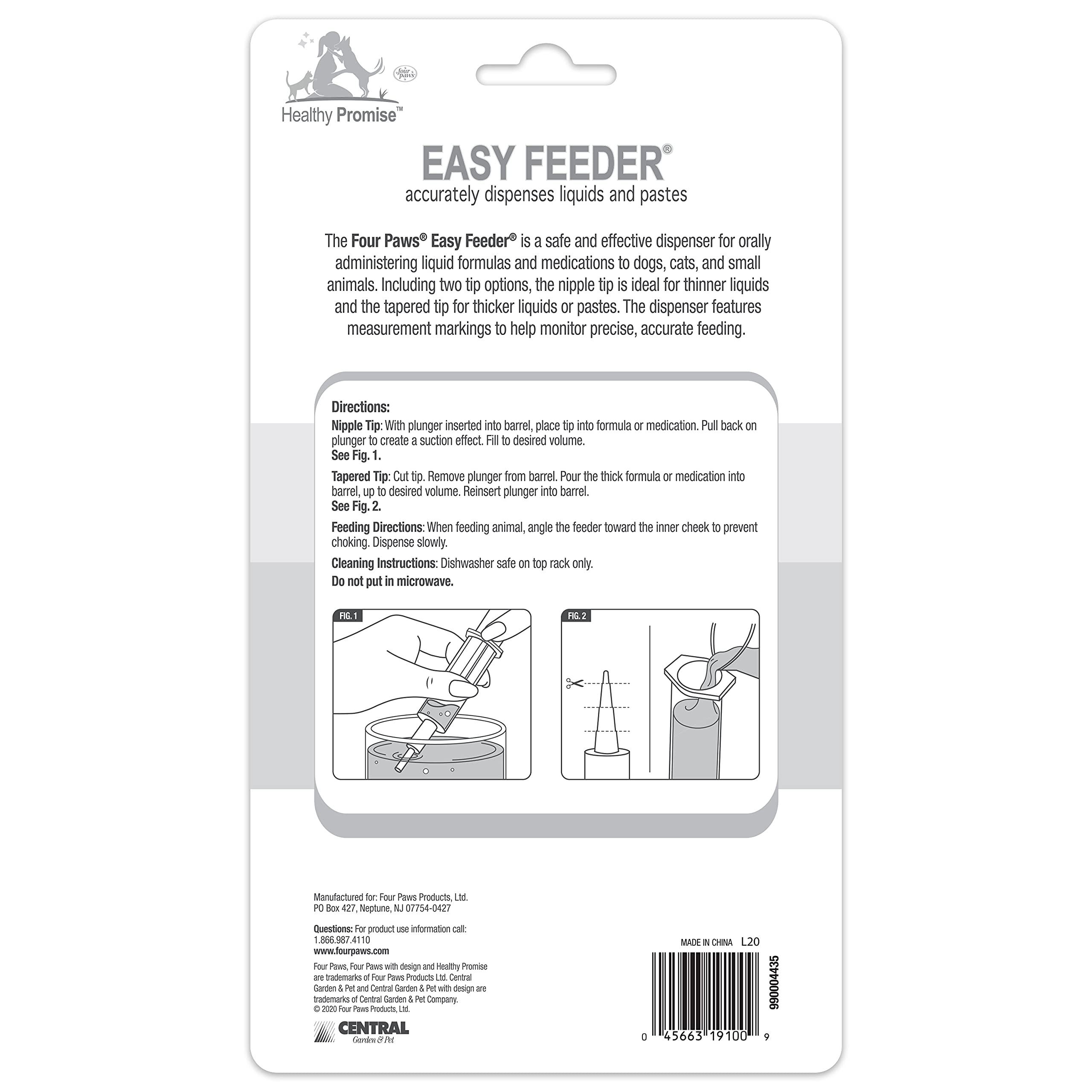 Four Paws Easy Feeder suits dogs, cats, and small animals