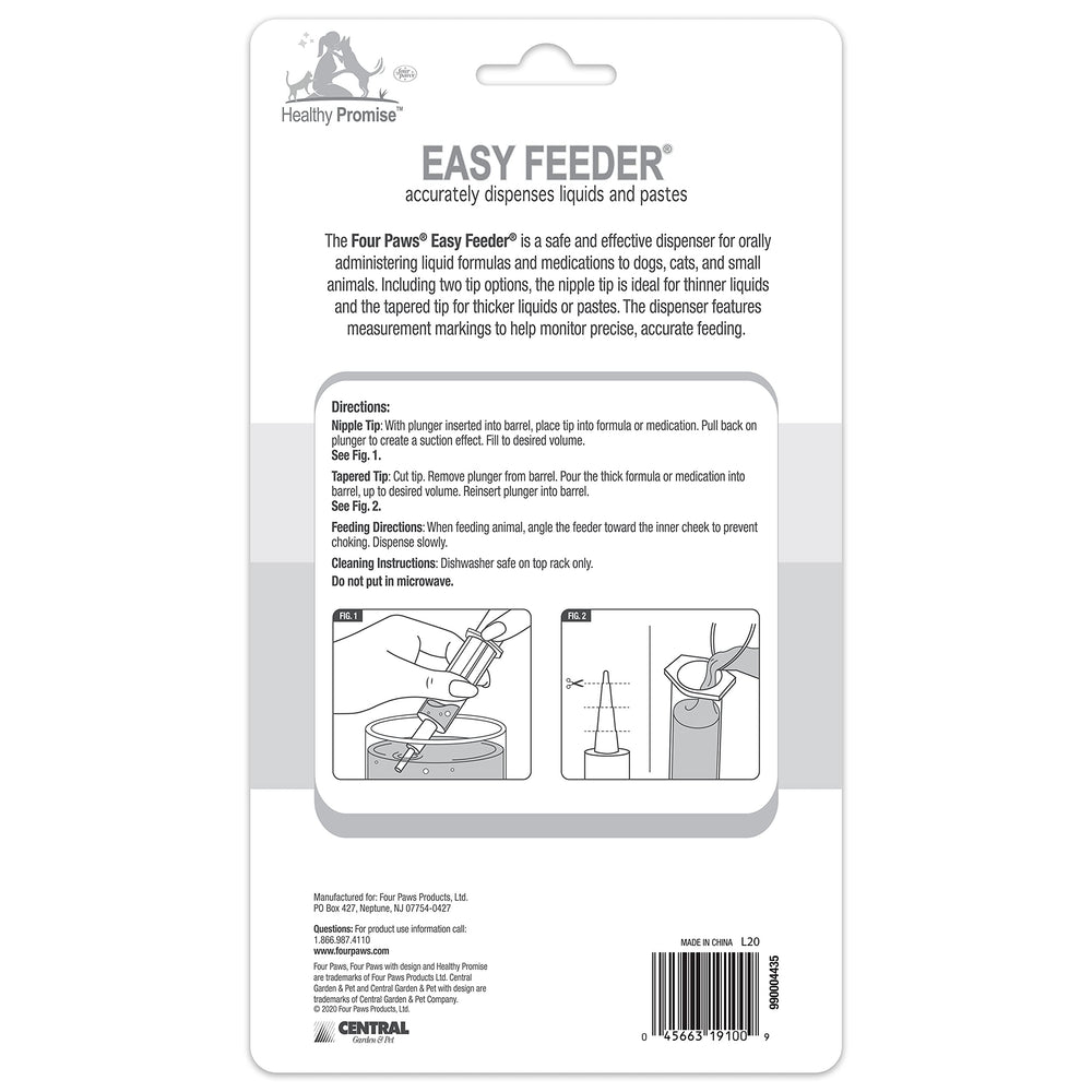 Four Paws Easy Feeder suits dogs, cats, and small animals