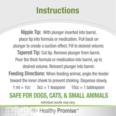 Four Paws Easy Feeder tapered tip handles thicker liquids and pastes
