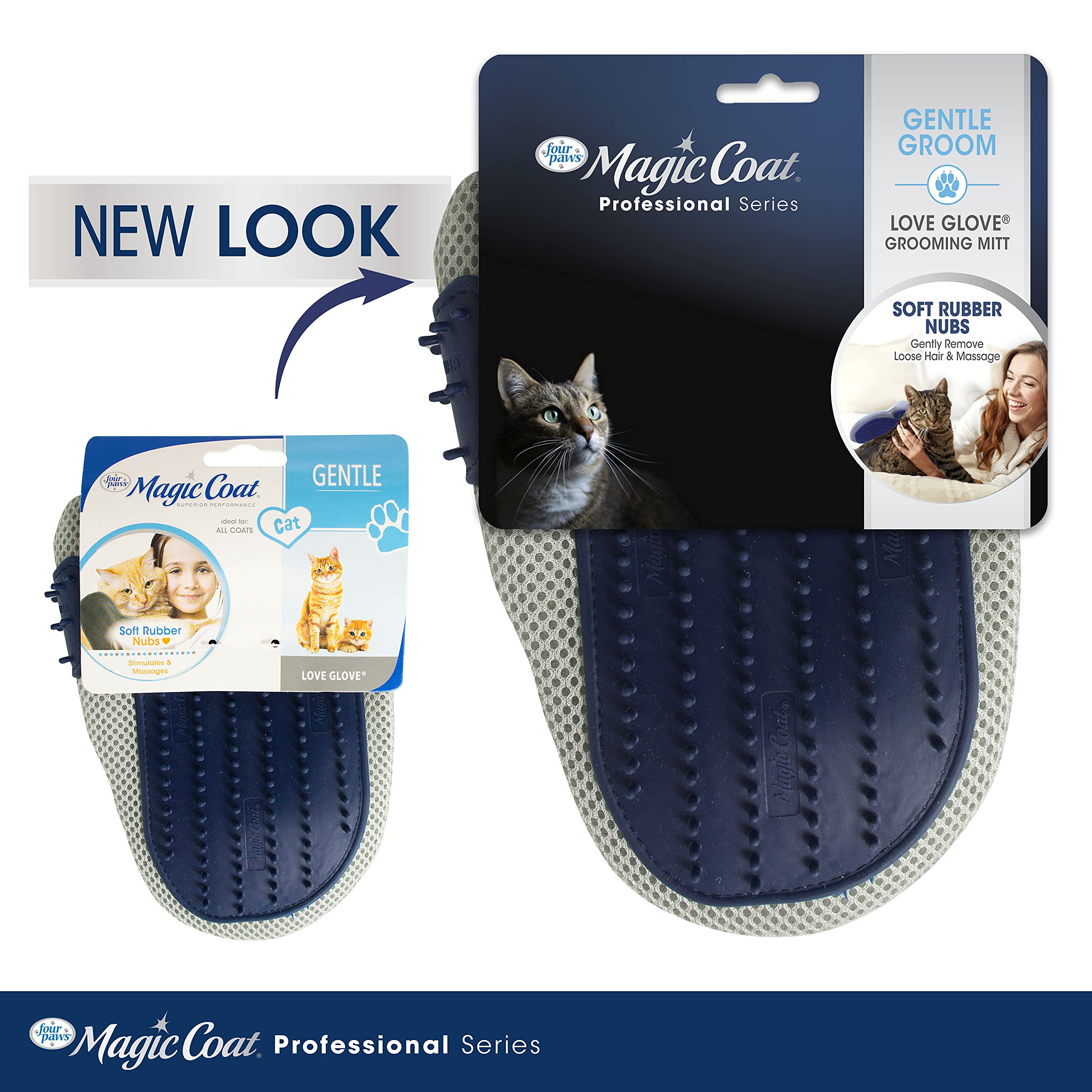 Four Paws Love Glove adjustable strap detail for comfortable fit on all hands.