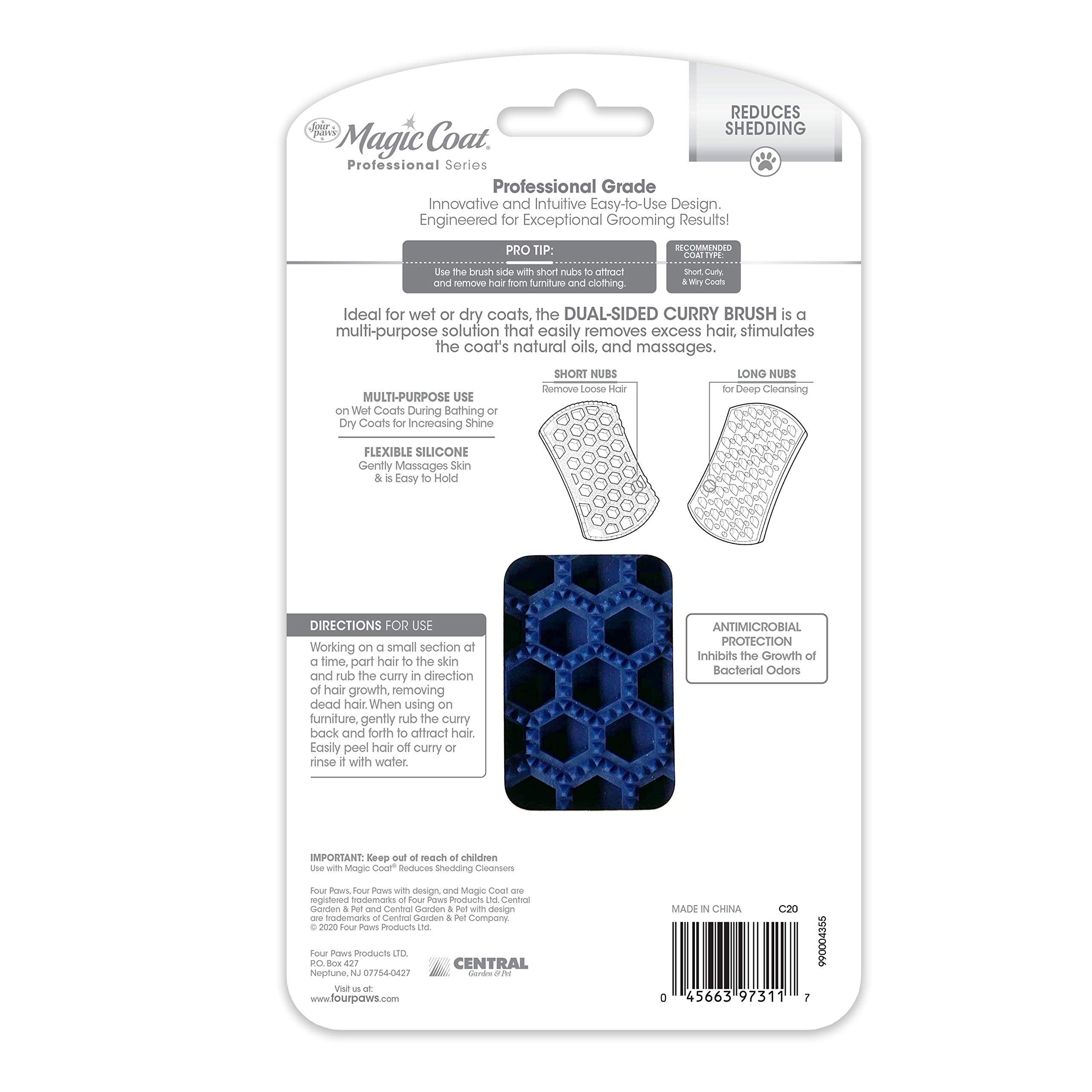 Four Paws Magic Coat easy-clean design simplifies post-grooming cleanup