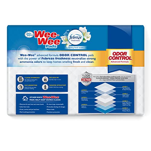 Four Paws Wee-Wee 24-hour protection covers day and night use.