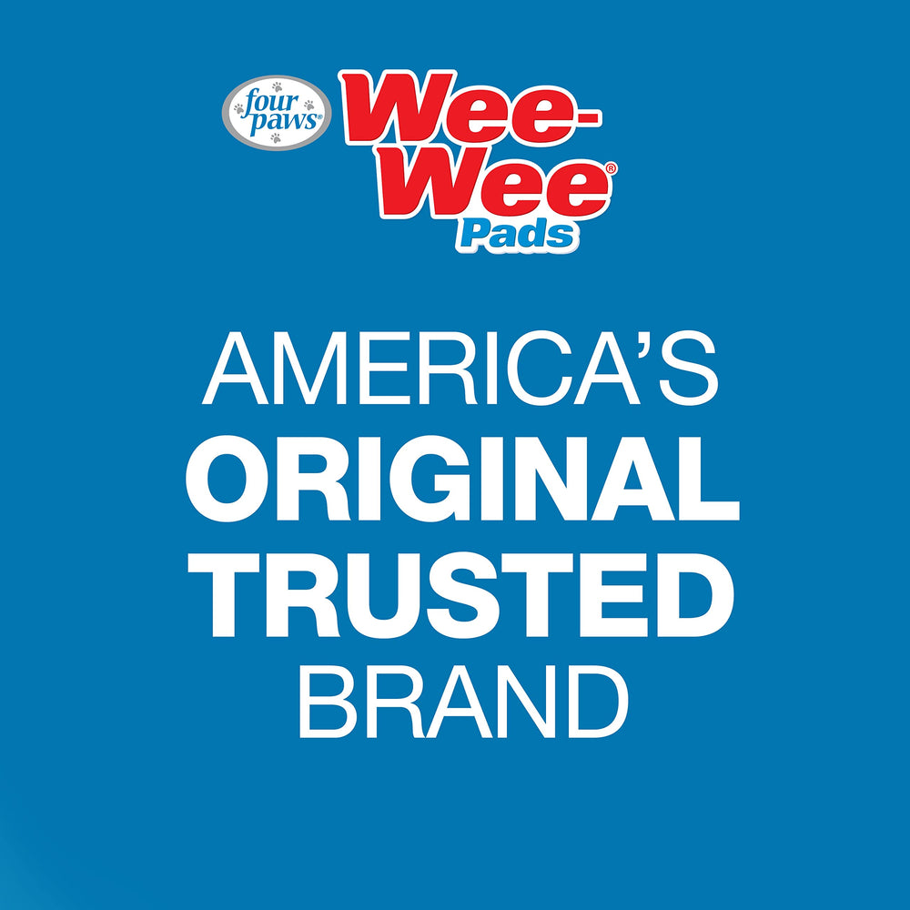 Four Paws Wee-Wee 6-layer leak-proof system helps contain accidents and protect floors.