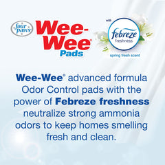 Four Paws Wee-Wee 7-layer leak-proof technology protects floors during training.