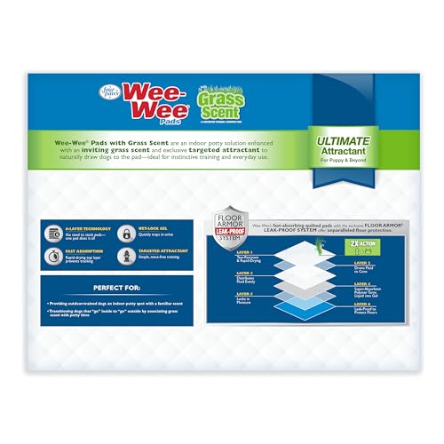 Four Paws Wee-Wee compact packaging reduces pollution during storage and disposal.