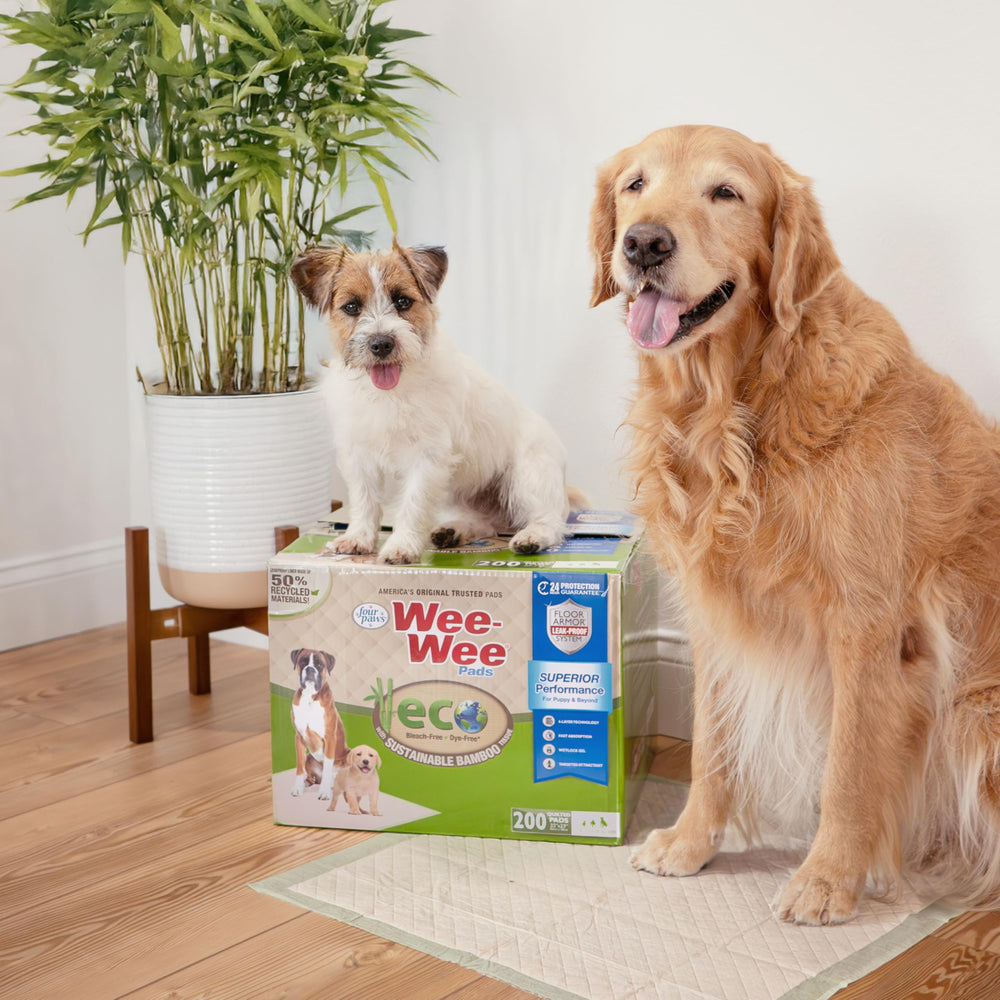 Four Paws Wee-Wee 32-count pack keeps you prepared for training sessions.