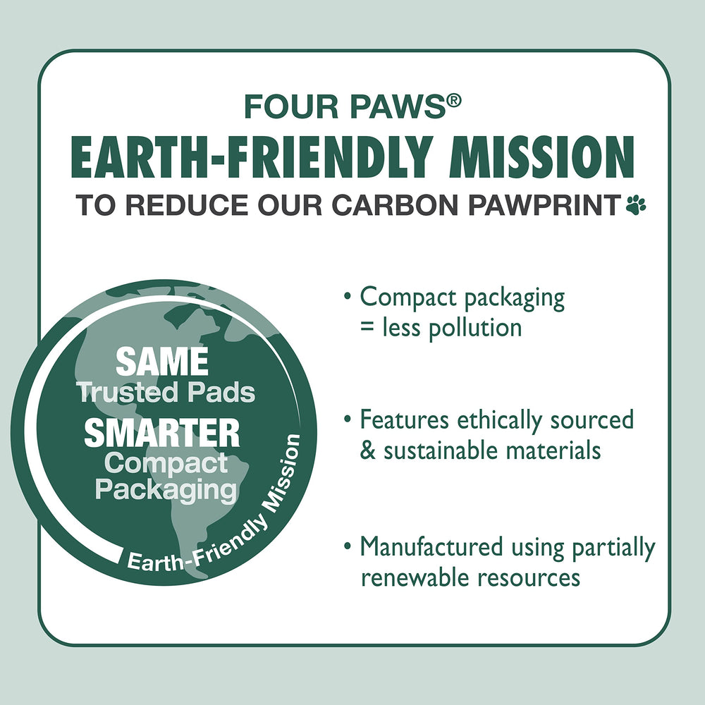 Four Paws Wee-Wee pad suitable for dogs of all sizes.