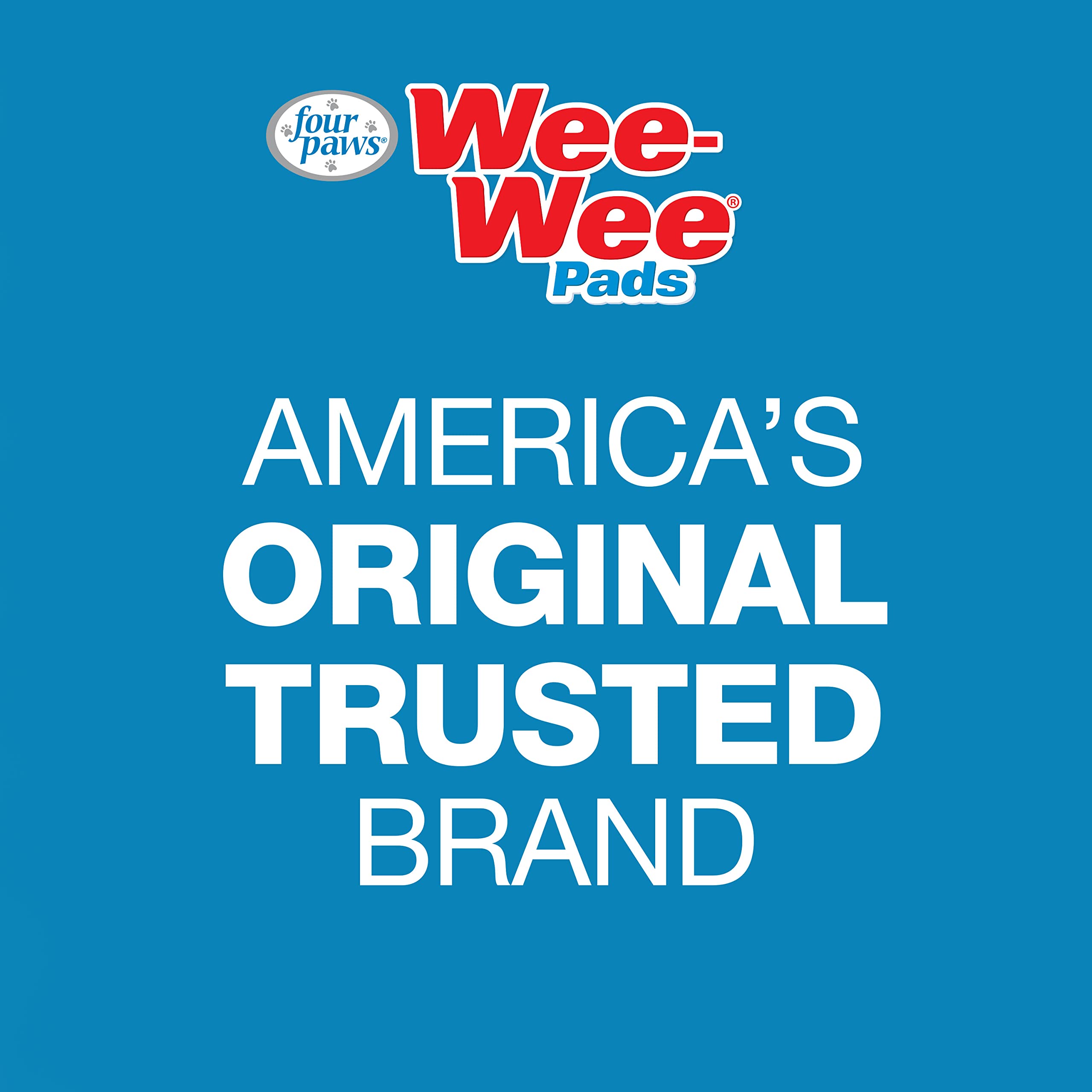 Four Paws Wee-Wee XL pad leak-proof bottom helps prevent skids and spills.