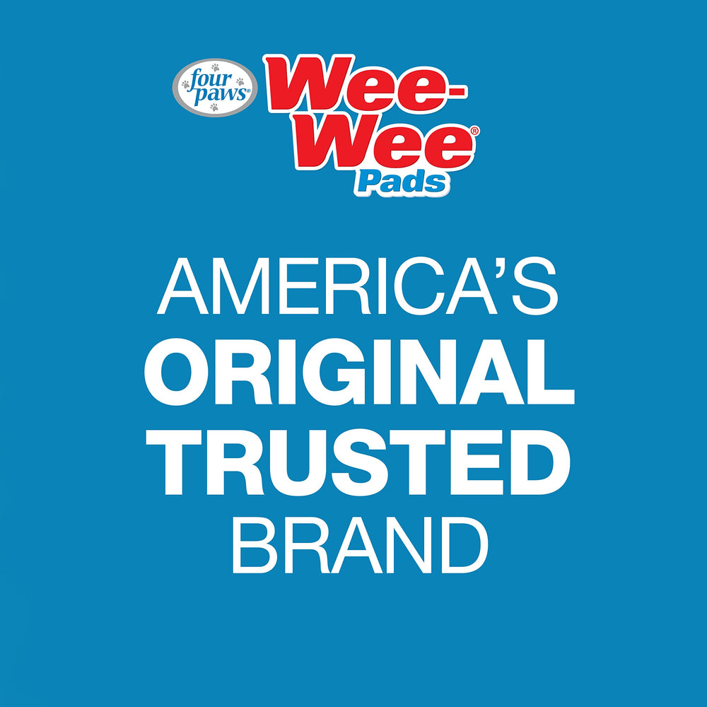 Four Paws Wee-Wee tear-resistant-top demonstrates durable potty training surface