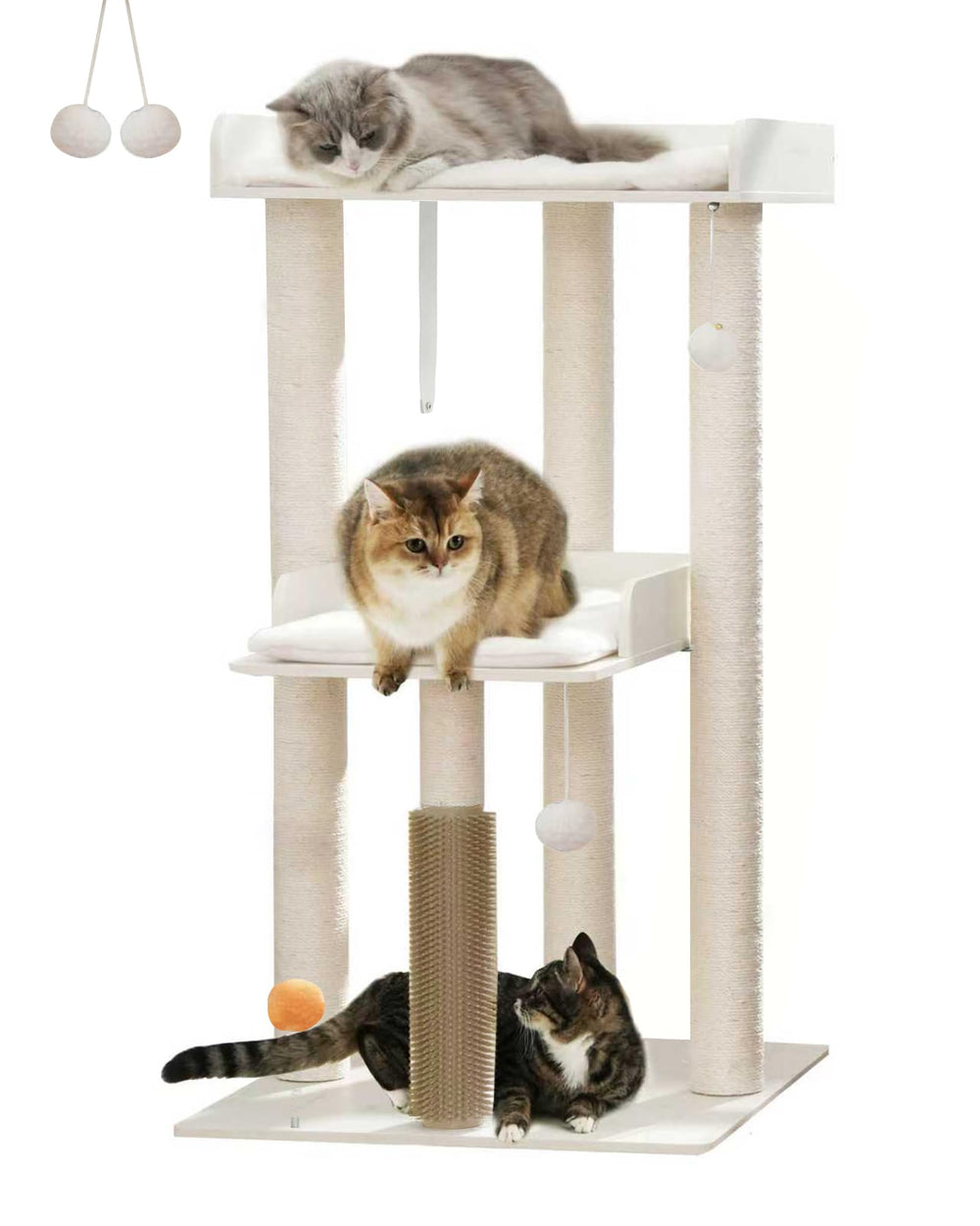 FourFurPets 437 cat tree base provides sturdy support for multi-cat homes