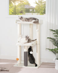 FourFurPets 437 cat tree scratching posts encourage safe climbing and scratching