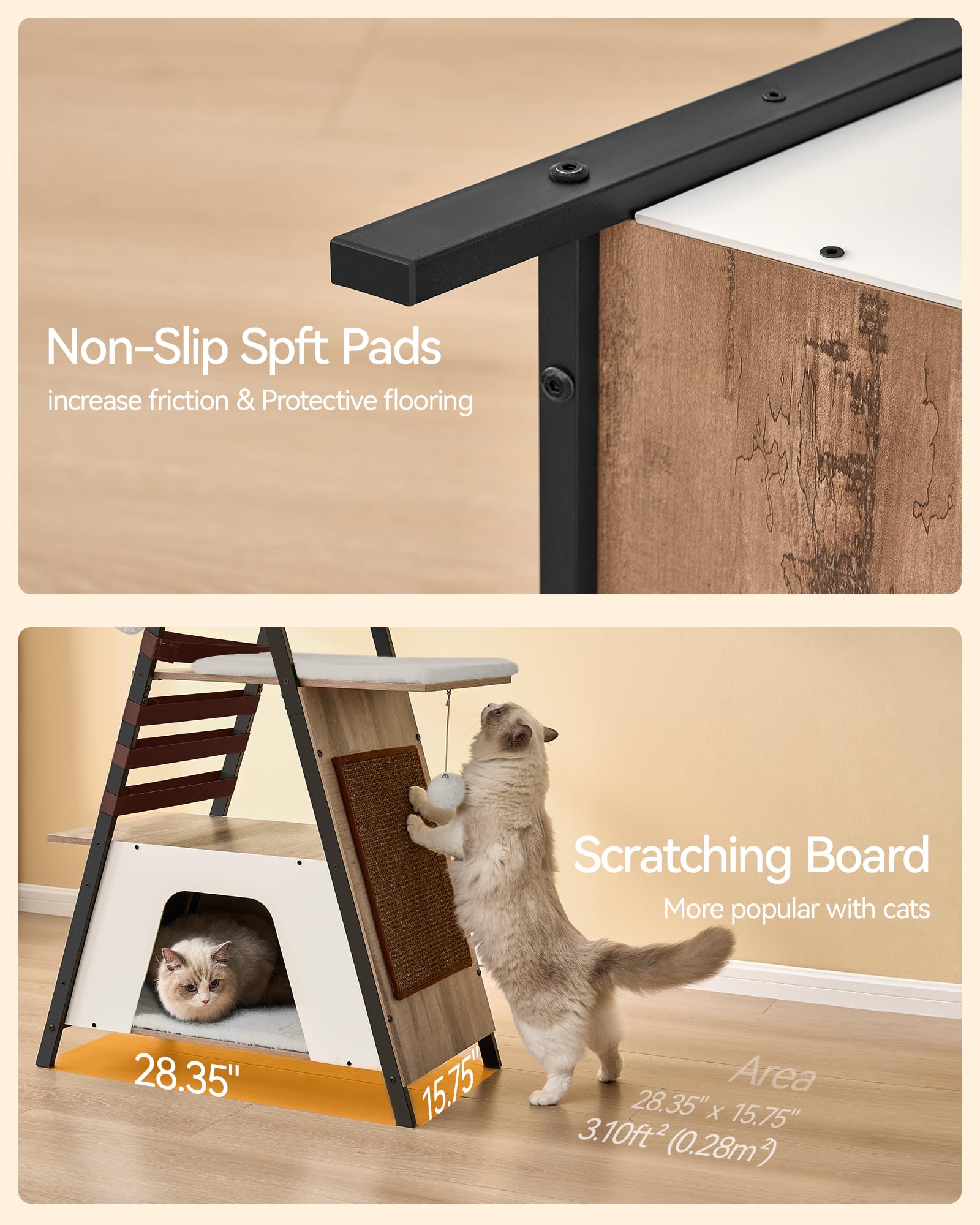 FourFurPets easy-assembly design helps quick setup