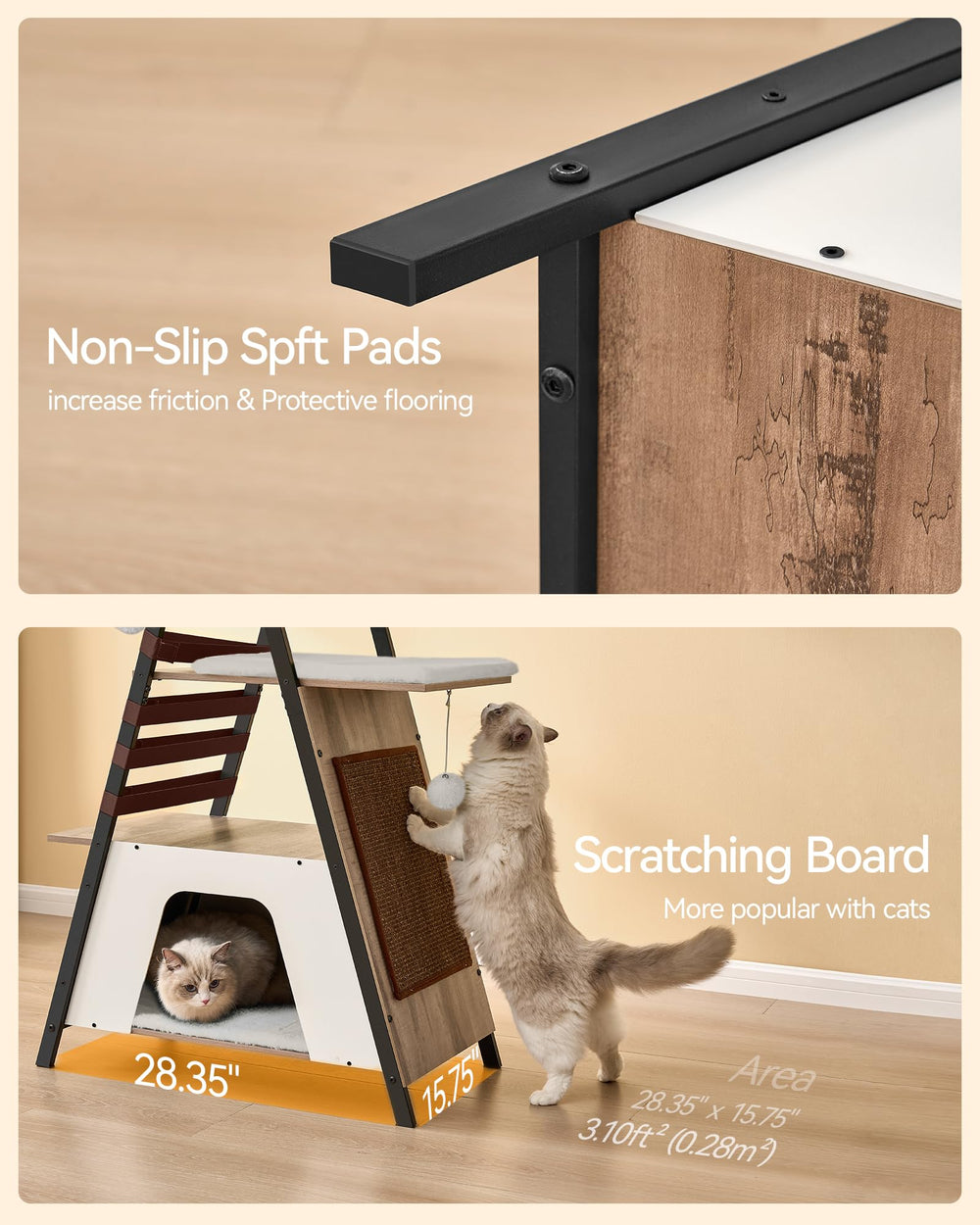 FourFurPets easy-assembly design helps quick setup