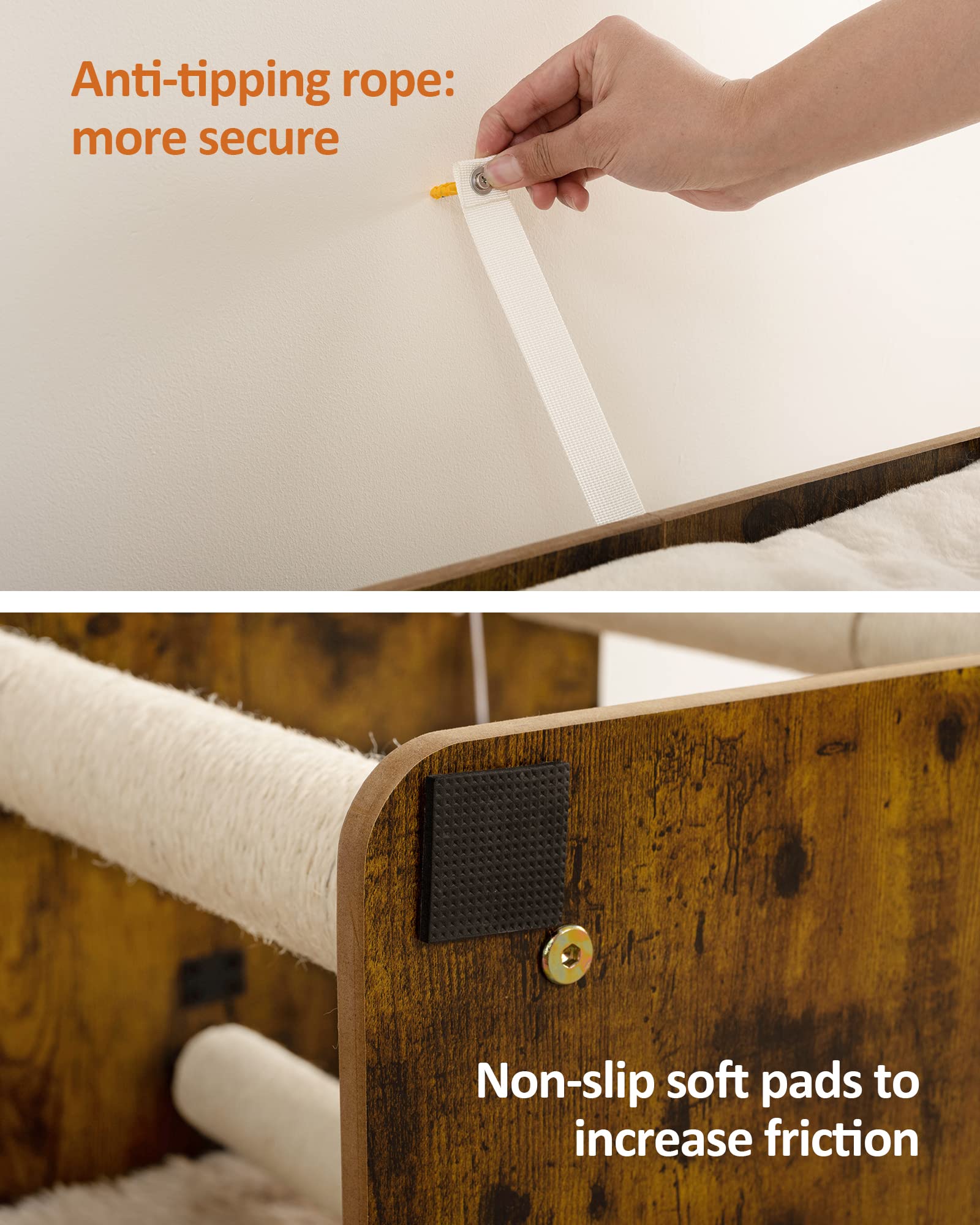 fourfurpets cat tree assembly easy setup with universal screws