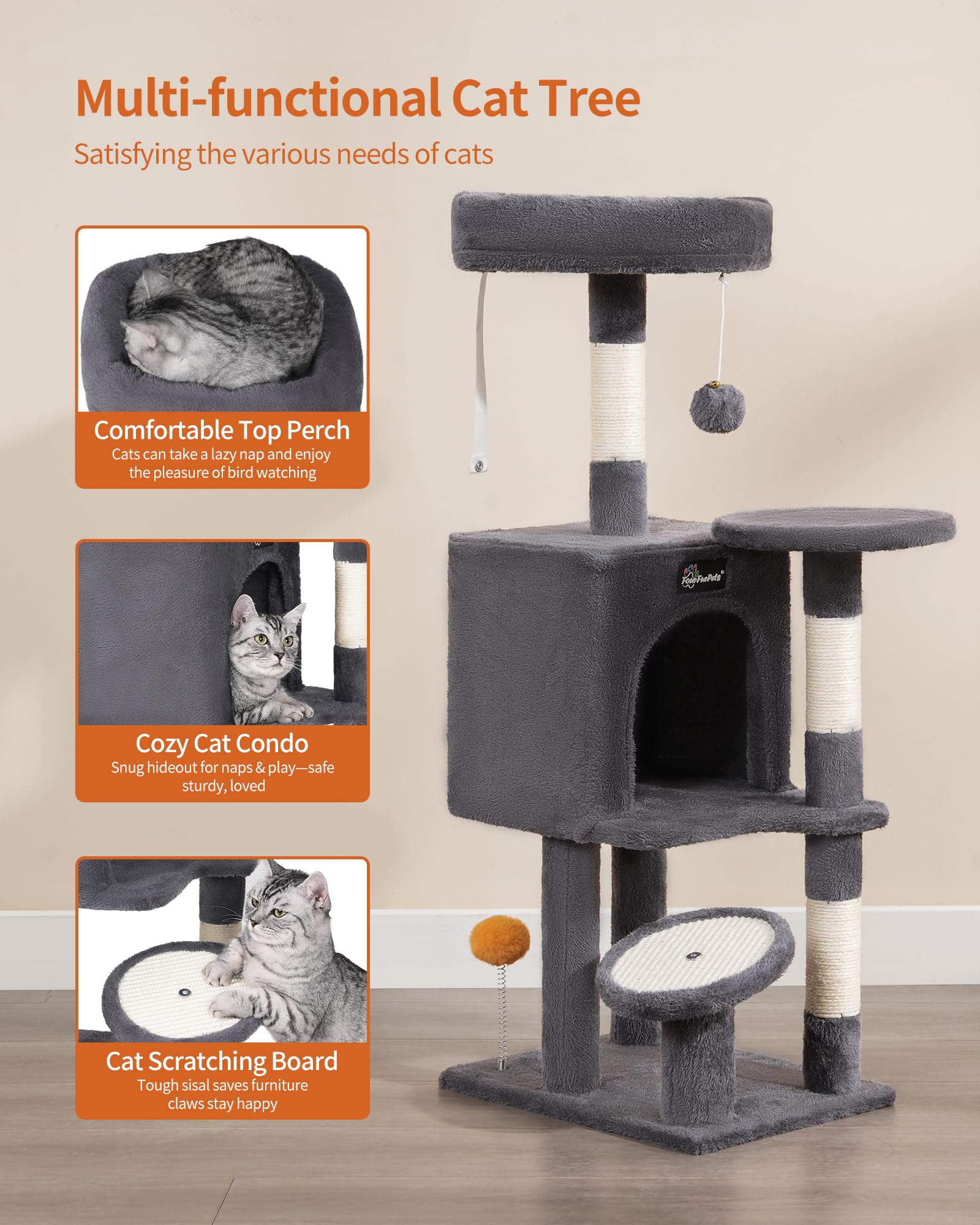 FourFurPets spring-ball-toy adds interactive play without loud bells