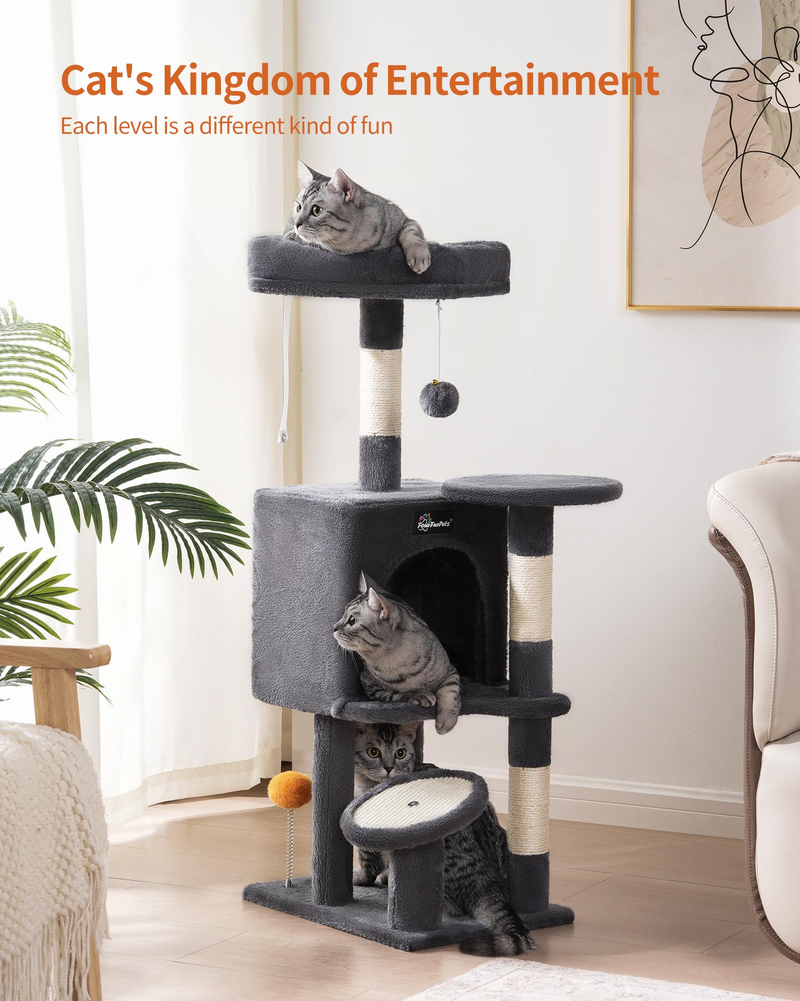 FourFurPets plush-resting-deck offers soft comfort for naps and lounging