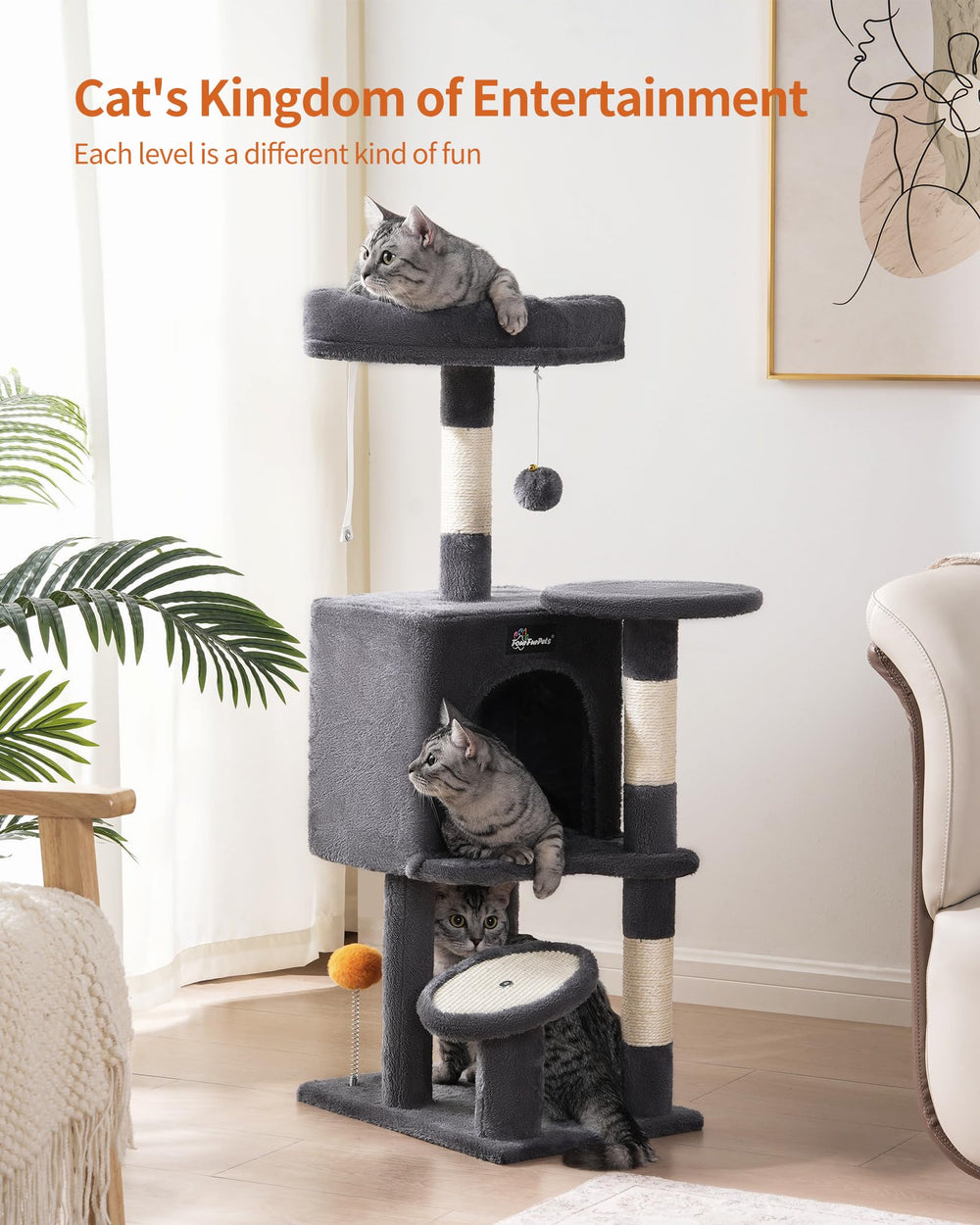 FourFurPets plush-resting-deck offers soft comfort for naps and lounging