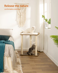 fourfurpets cat tree soft plush cushion enhances comfort during naps
