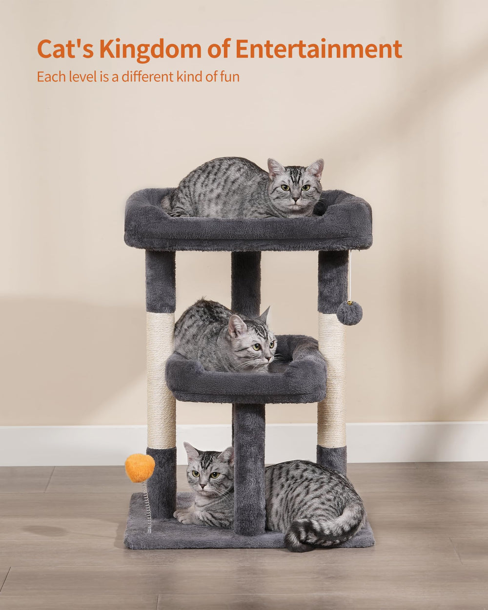 FourFurPets spring-ball toy engages hunting instincts with unpredictable bounce.