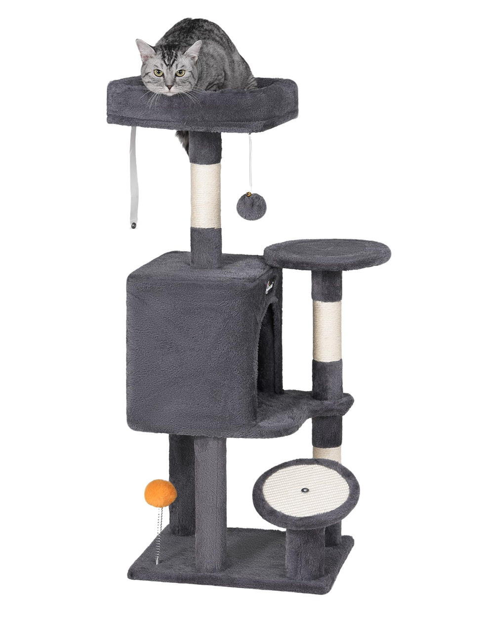 FourFurPets small cat tree multi-level indoor setup supports active play and exploration