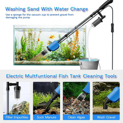 FOUSIUTIM telescopic pole extended for tall tanks with splash control