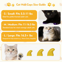 FOVKO cat nail caps color eight display demonstrates color variety for style matching