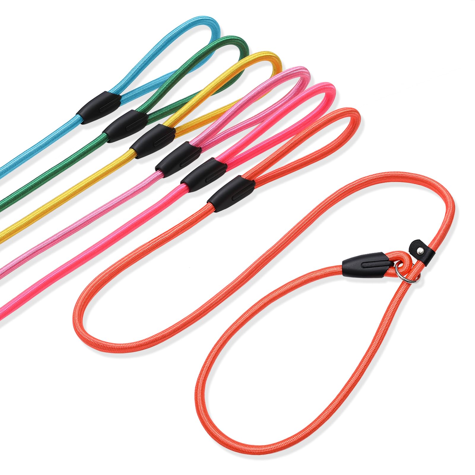 FOVRLZSE slip lead yellow pastel 4-6ft for easy on/off daily walks
