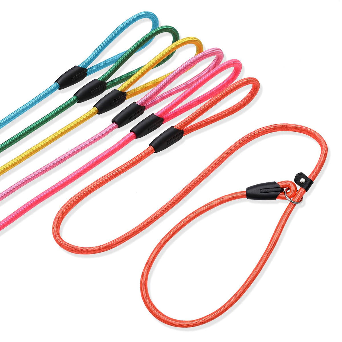 FOVRLZSE slip lead yellow pastel 4-6ft for easy on/off daily walks