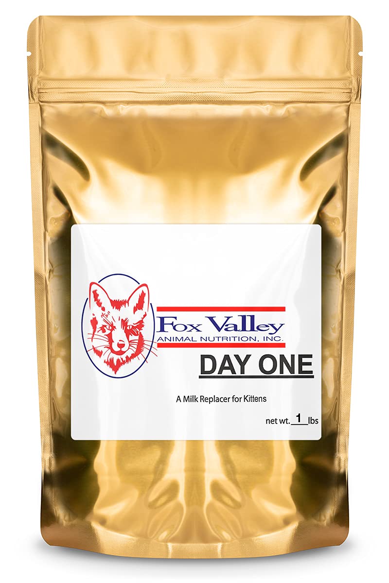 Fox Valley Day-One Kitten Formula bottle for easy mixing and growing kittens' nutrition