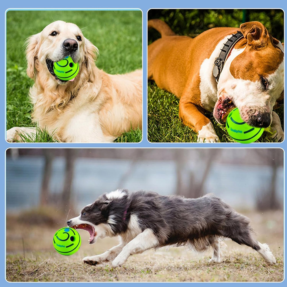 FOXHOLE Wobble Giggle Ball close-up highlights durable PVC construction.